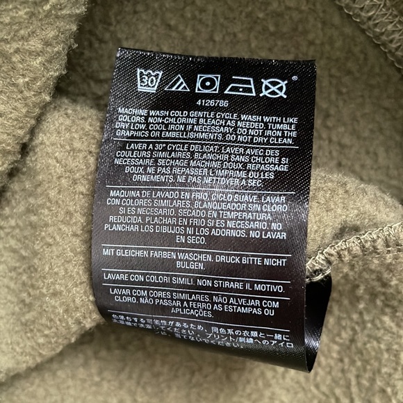 Volcom Olive Green Embroidered Logo Pullover Hoodie - Picture 7 of 10